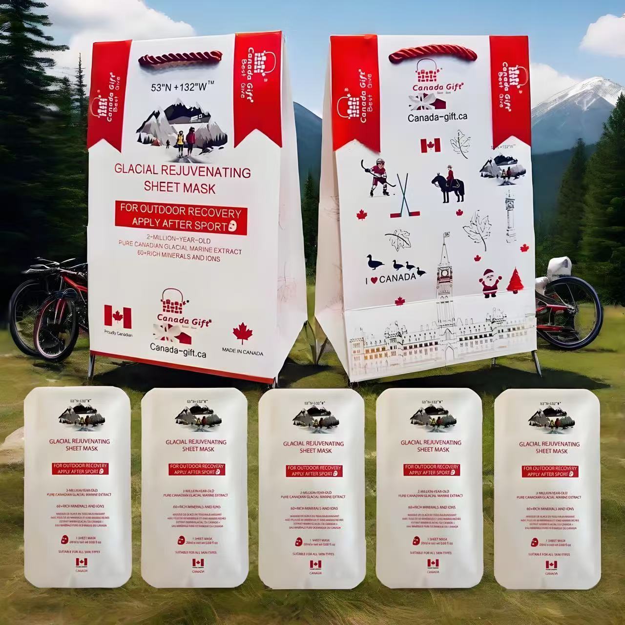 53"N+132"W GLACIAL REJUVENATING SHEET MASK  5 Sheets